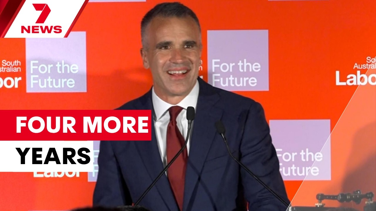 Labor Premier Peter Malinauskas' 2026 state election victory speech | 7NEWS