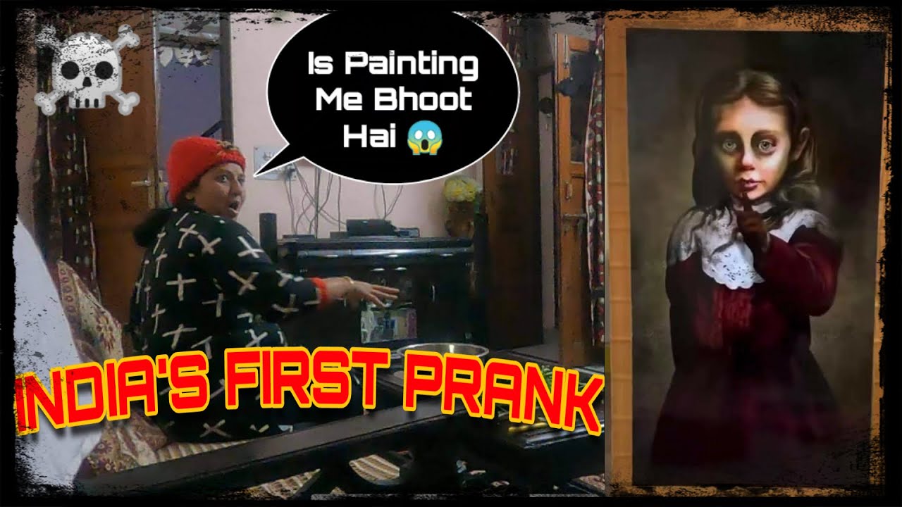 PAINTING ME BHOOT PRANK ON INDIAN MOM/ bahut jayda dar gayi mummy/ FIRST TIME IN INDIA, GOES WRONG