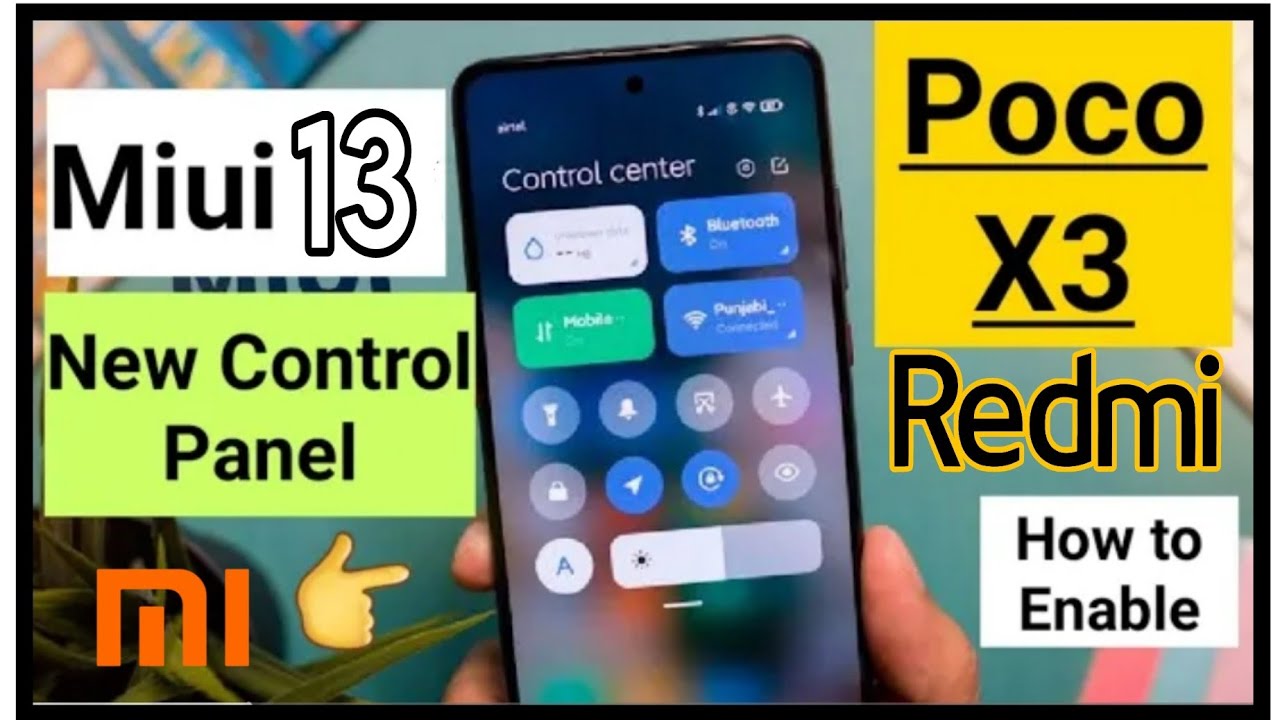 Poco, Redmi All Mobile New Control Panel Enable / MIUI 13 How To Enable New Control Panel #subscribe