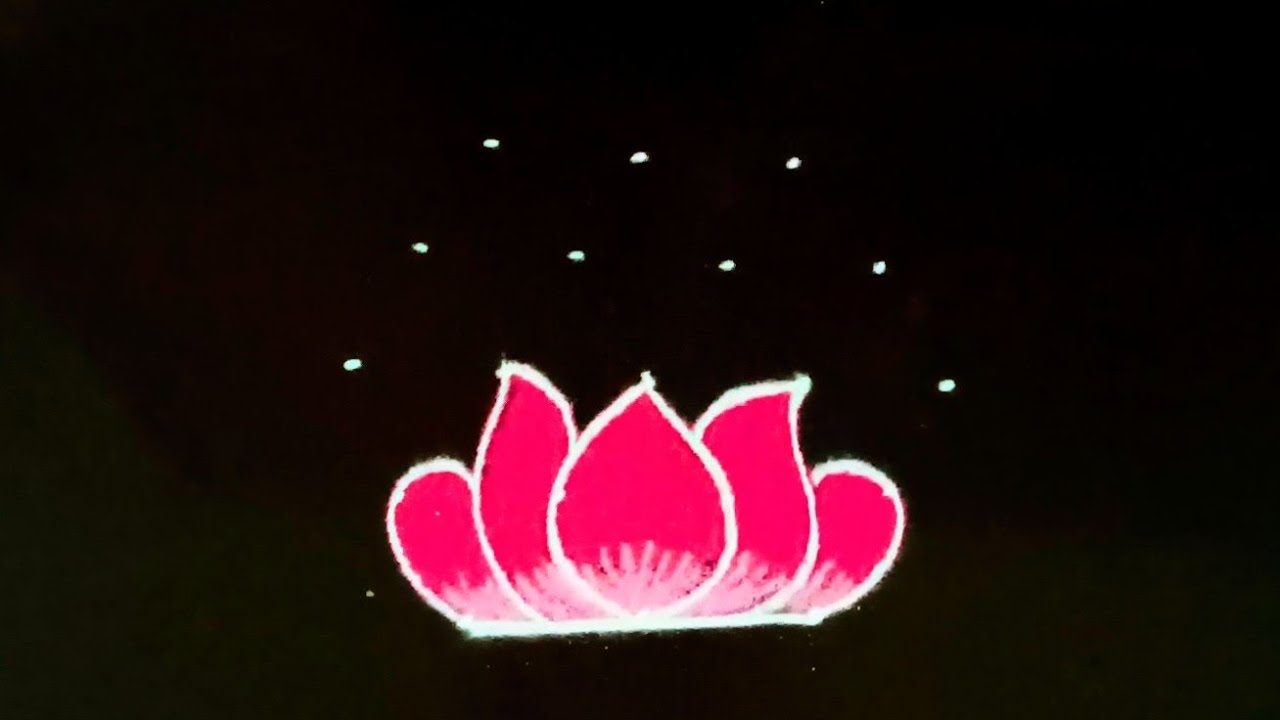 Simple Daily rangoli designs with colours and 5dots / republic day special rangoli designs 