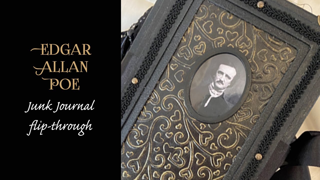 Edgar Allan Poe junk journal flip-through
