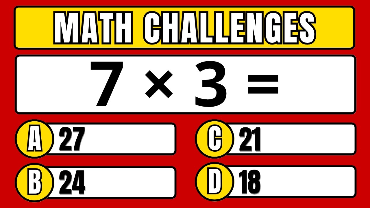 Can You Pass This Maths Quiz? ➗✖️🧠 | Easy, Medium, Hard | Intelligence Test