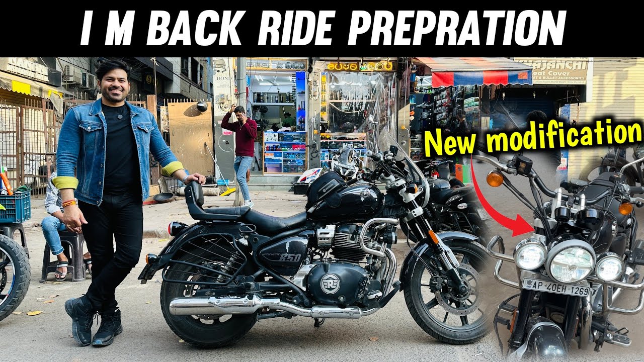 I M Back On YouTube With My Super Meteor 650 New Modification For New Ride 