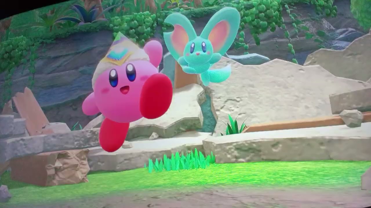 Kirby and the forgotten land star Crossed world first time playing part one 
