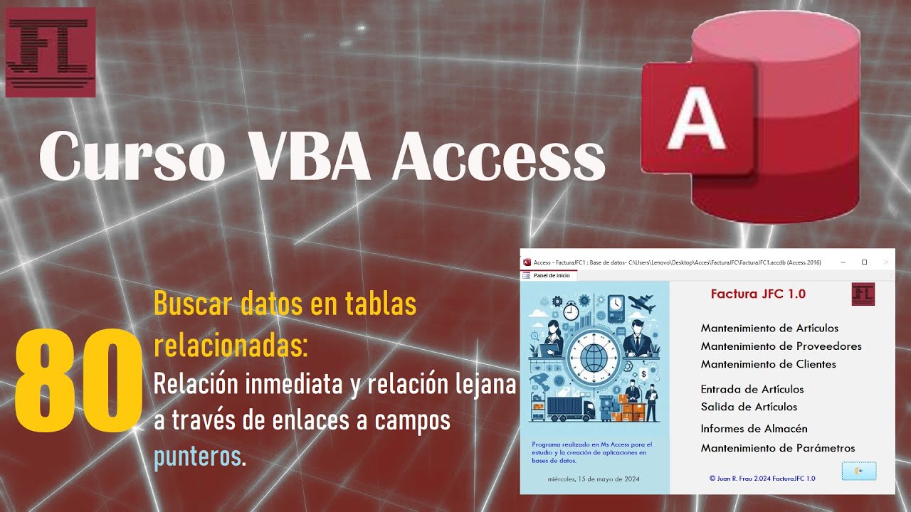 Video 80 ‐ La búsqueda de datos en tablas relacionadas.