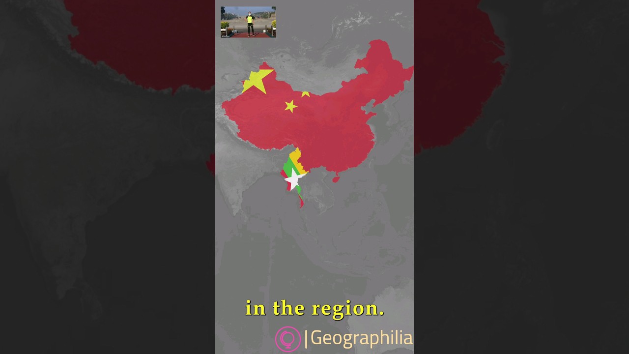 🇲🇲 Myanmar's Geopolitical Importance to China Explained in 1 Minute! 🗺 #geopolitics #geography