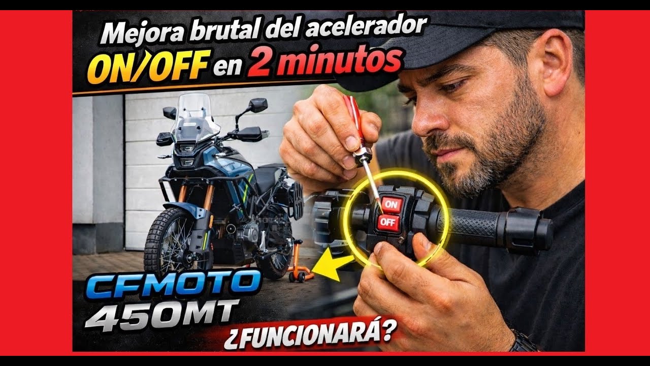 👉 CFMOTO 450MT: tirones a bajas vueltas | Solución al acelerador ON/OFF 🔧