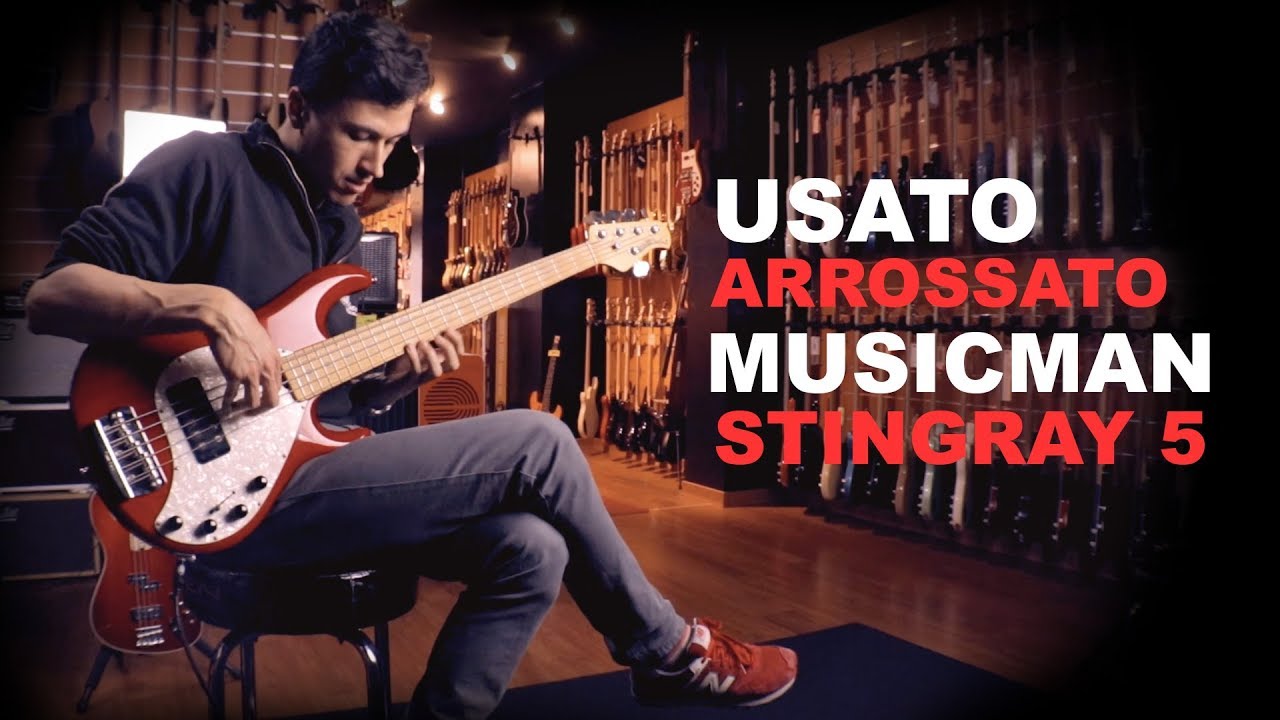 USATO ARROSSATO! MUSICMAN STINGRAY 5 (ITA)