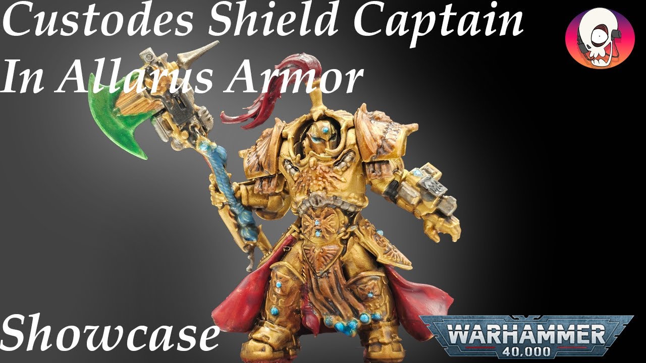 Adeptus Custodes Shield Captain In Allarus Terminator Armor Painting Showcase