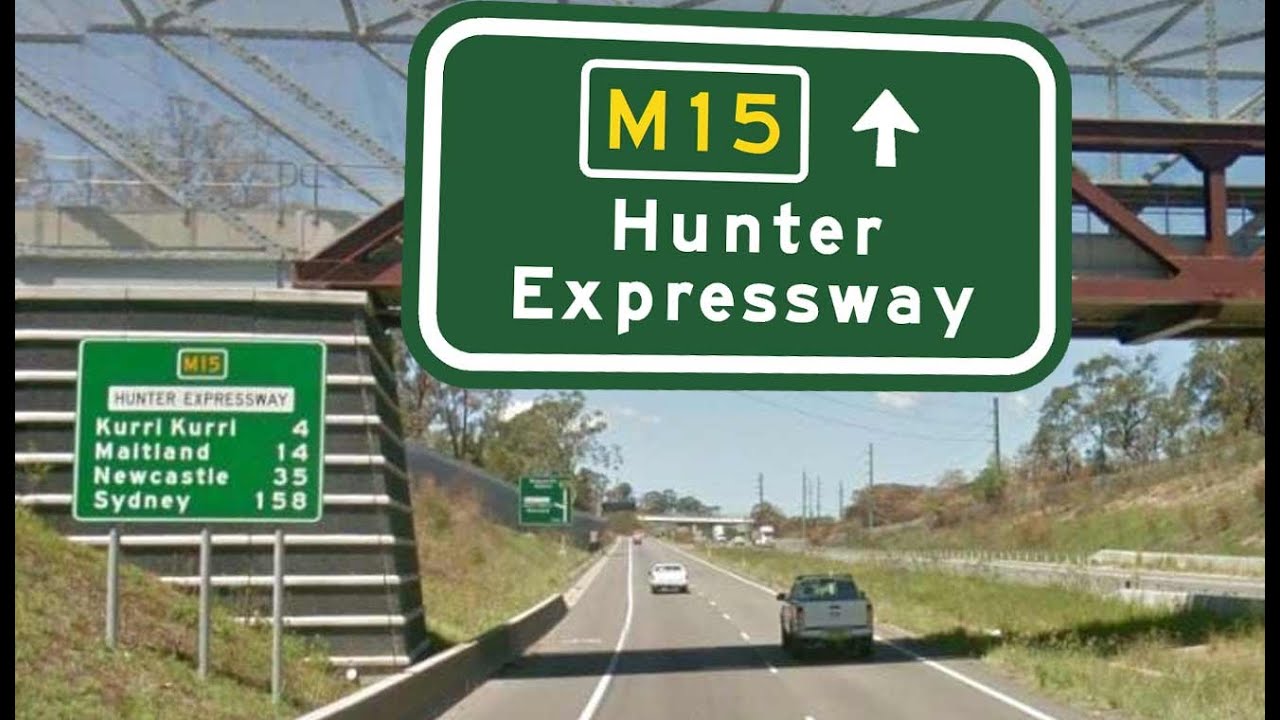 [M15] Hunter Expressway and [A15] - Whittingham to Newcastle NSW - Time Lapse Drive