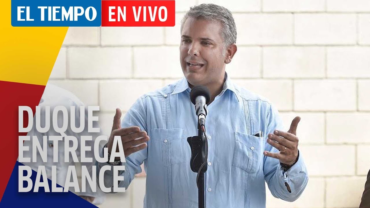 Presidente Duque habla del bloqueo a la ayuda humanitaria en Venezuela | El Tiempo