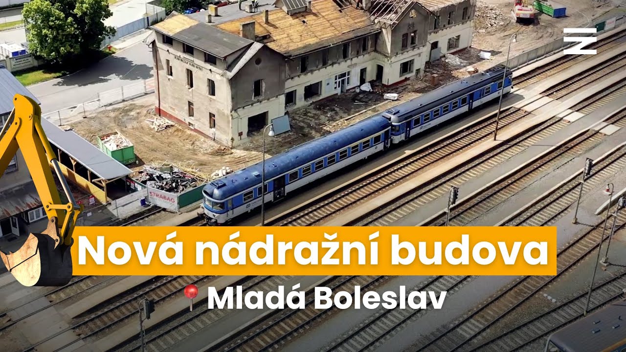 Výstavba nové budovy | 📍 Mladá Boleslav hlavní nádraží
