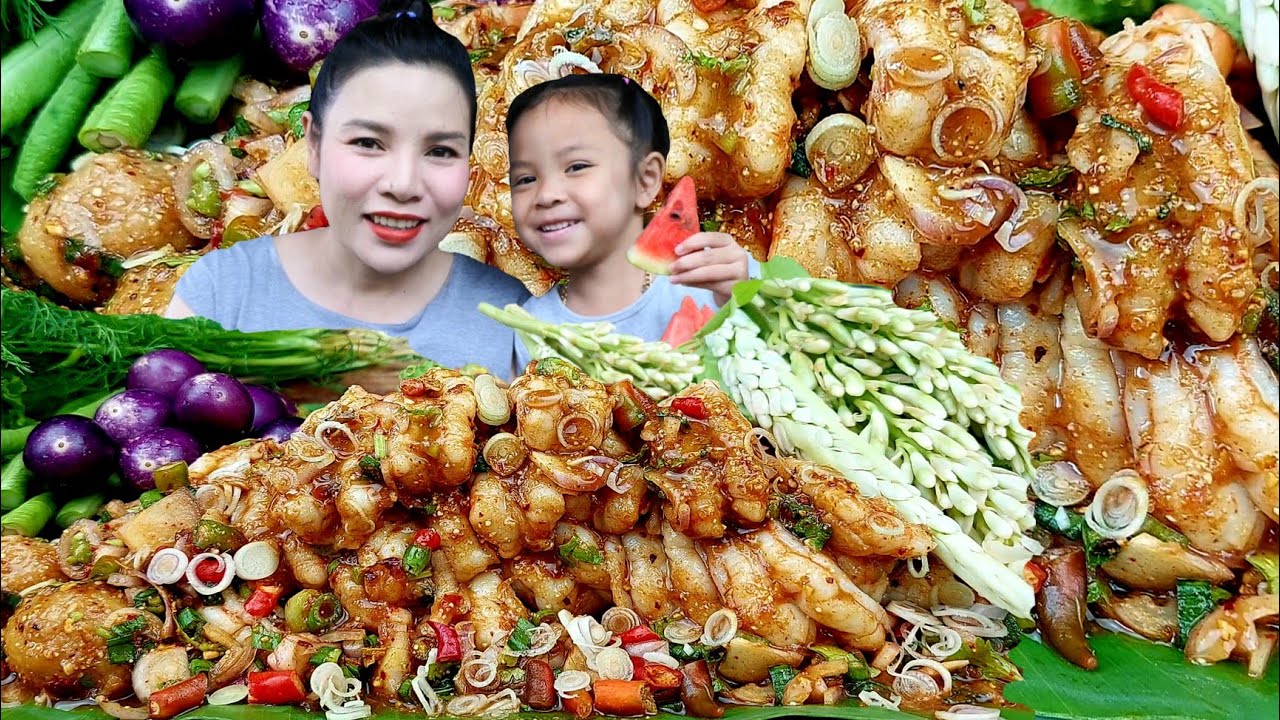 ก้อยกุ้งใส่หมากกอกนัวหอมข้าวคั่วพริกป่นกับผักสดเป็นสวนมาพร้อมตัวป่วนจ้า|ส้มซ่าพาเเซ่บ29 มิถุนายน2024