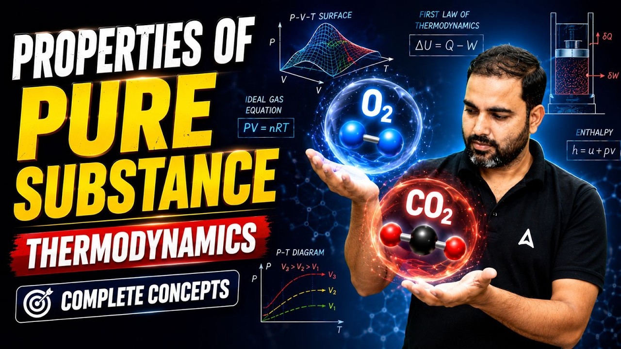Properties of Pure Substance | Complete Concepts One Shot Revision Coal india MT & RRB JE CBT2 2026