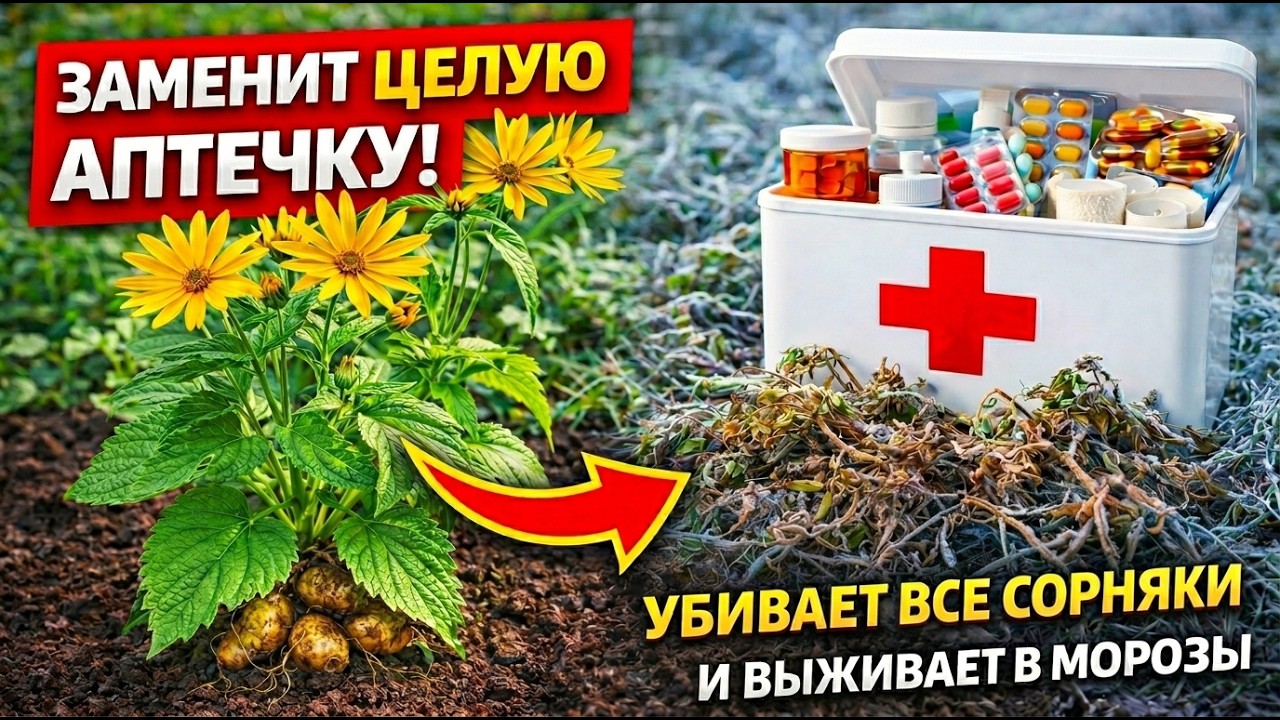 Заменит целую аптечку! Суперсорняк убивает все сорняки и выживает в морозы