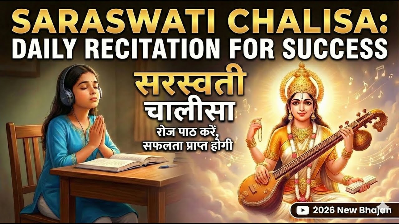 बसंत पंचमी 2026: सम्पूर्ण सरस्वती चालीसा | विद्यार्थियों प्रतिदिन सुबह पाठ करें  | for Focus-Success