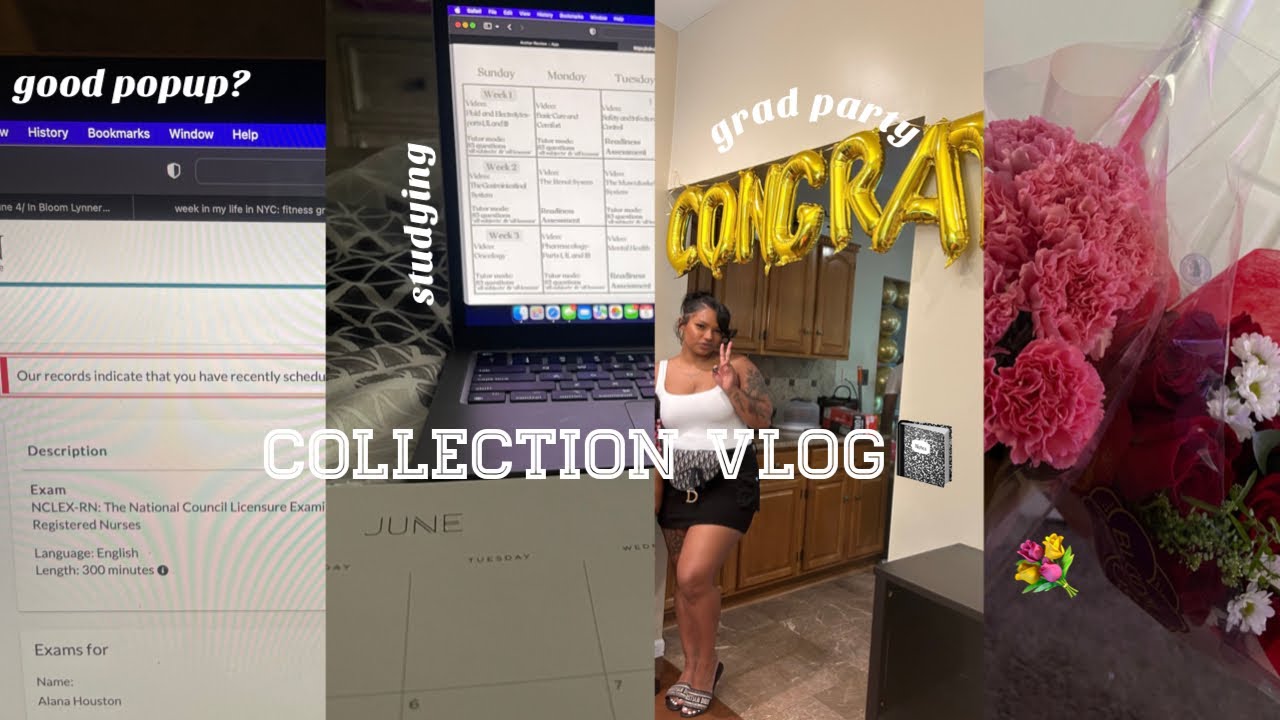 JUNE COLLECTION VLOG: Taking my NCLEX 📓🩺