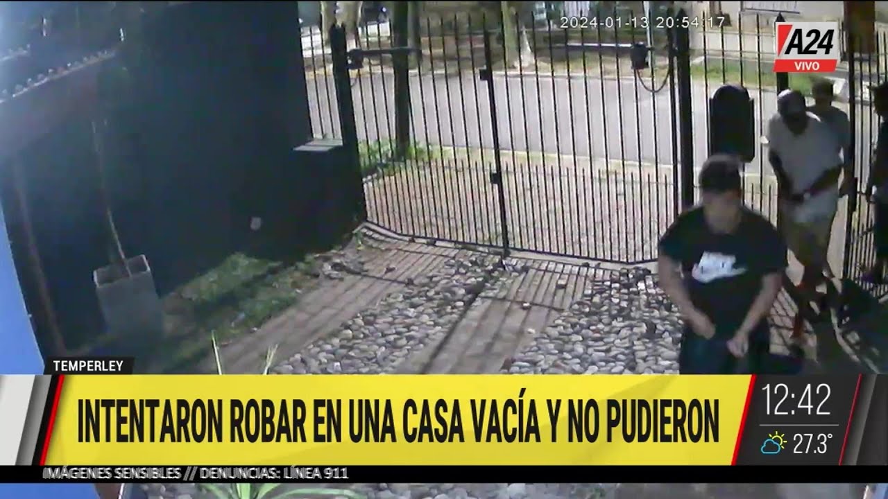 🚨 Escruche en Temperley: intentaron robar una casa vacía y no pudieron