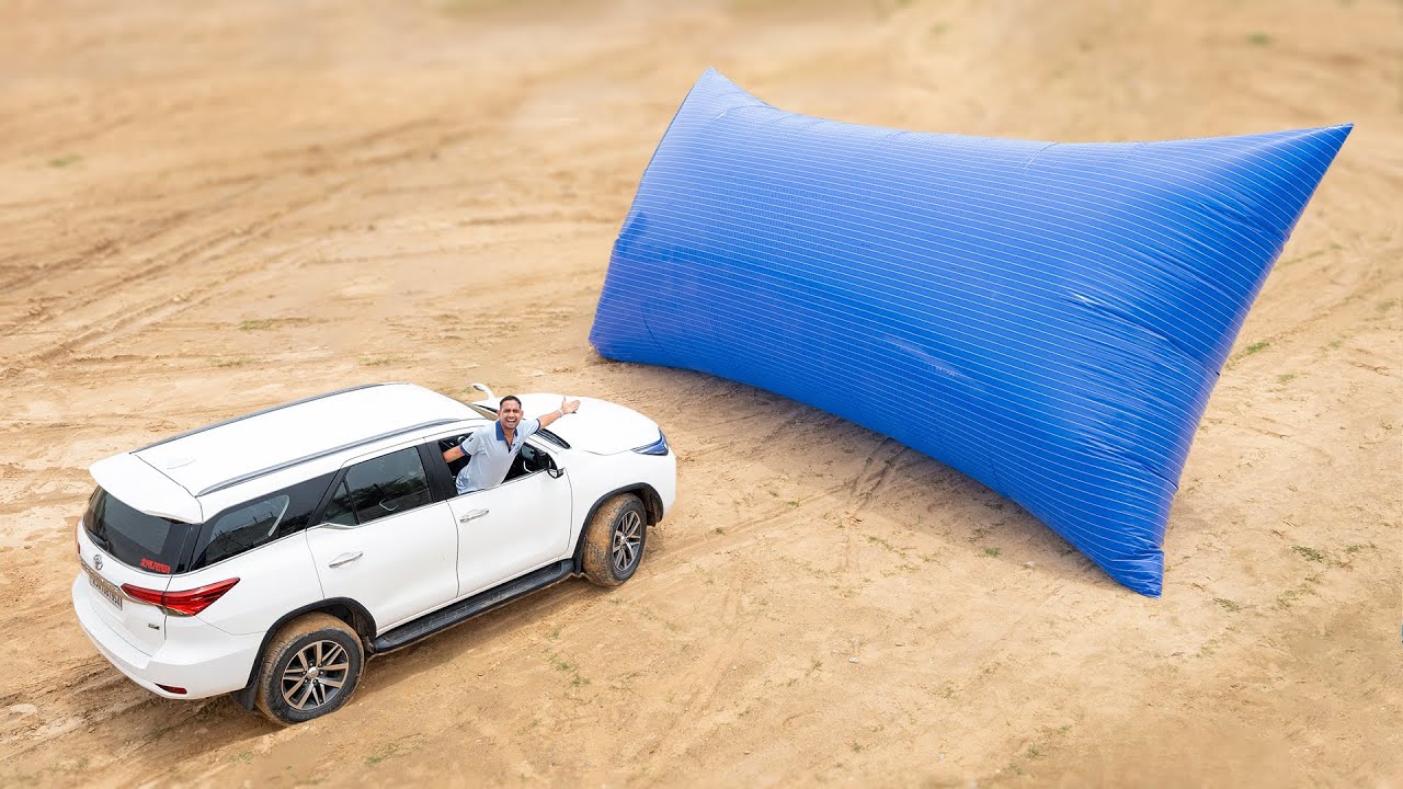 Fortuner Vs World's Biggest Pillow ☠️