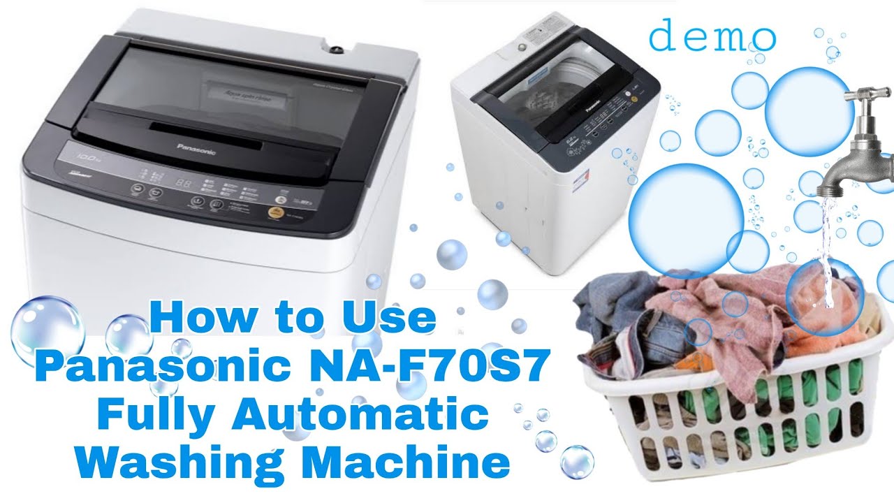 Demo: How to Use Panasonic Automatic Washing Machine (NA-F70S7) #PanasonicNAF70S7| Ann Rivera