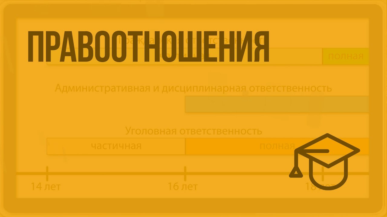 Правоотношения. Видеоурок по обществознанию 10 класс
