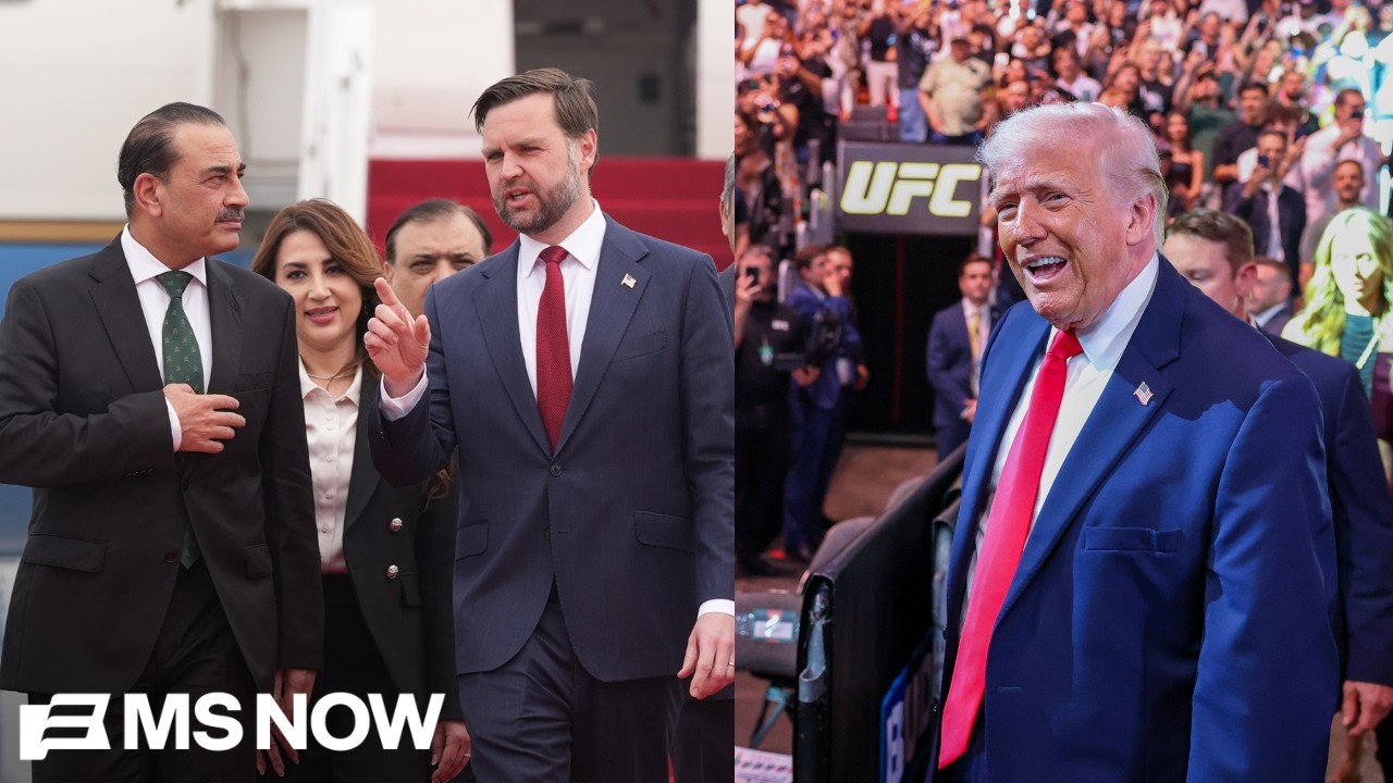 &lsquo;Ridiculous&rsquo;: Trump attends UFC fight as peace talks collapse with Iran