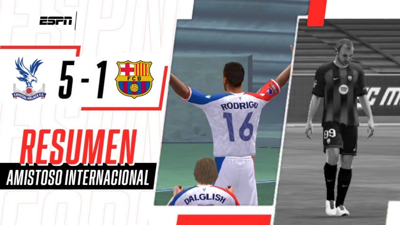 DOBLETE DE RODRI Y FORLÁN EN LA GOLEADA DE LAS ÁGUILAS AL BARÇA | C. Palace 5-1 Barcelona | RESUMEN