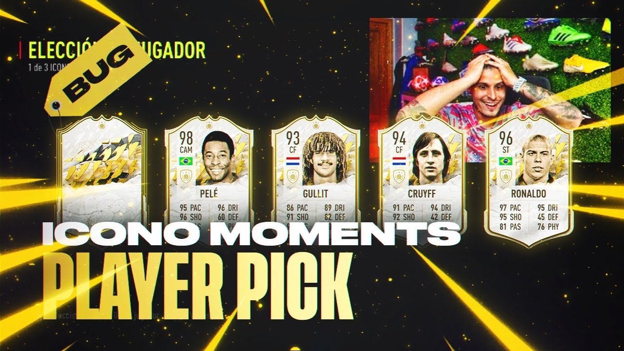 ABRO MI PLAYER PICK DE ICONO Y ME TOCA UN ICONO MOMENTS!!! | FIFA 22