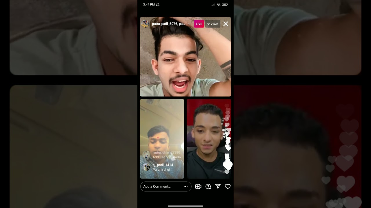 PARAM PATIL LIVE ON INSTAGRAM ❤🤴👑 