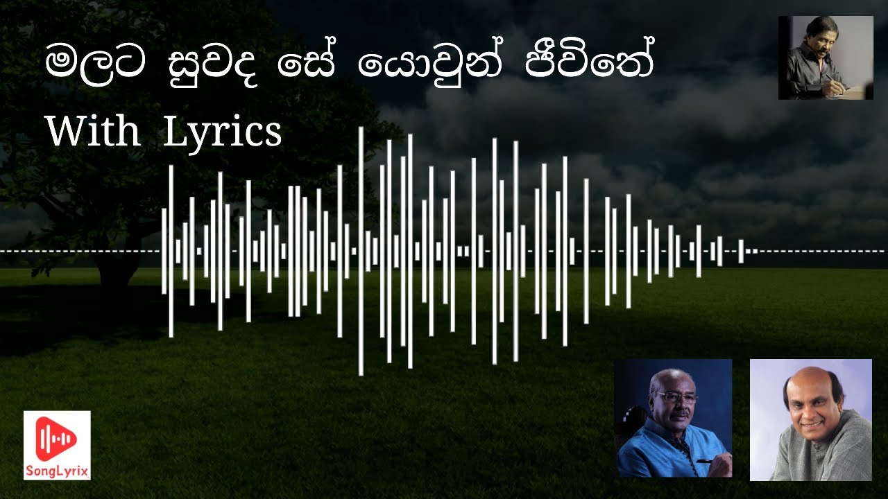 Malata suwada se yowun with Lyrics | Sunil Edirisinghe | මලට සුවද සේ යොවුන් ජීවිතේ (Lyrics)