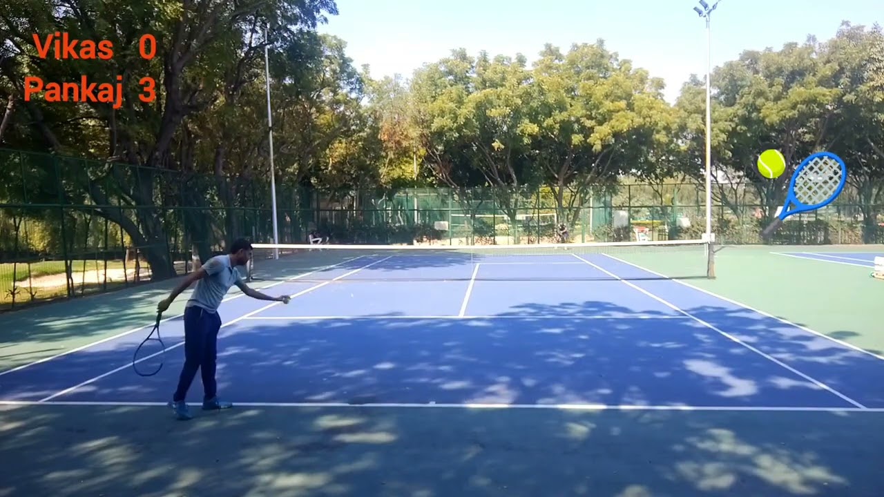 Tennis Practice set with old friend at Delhi Dwarka Sports complex. #delhi #tennis