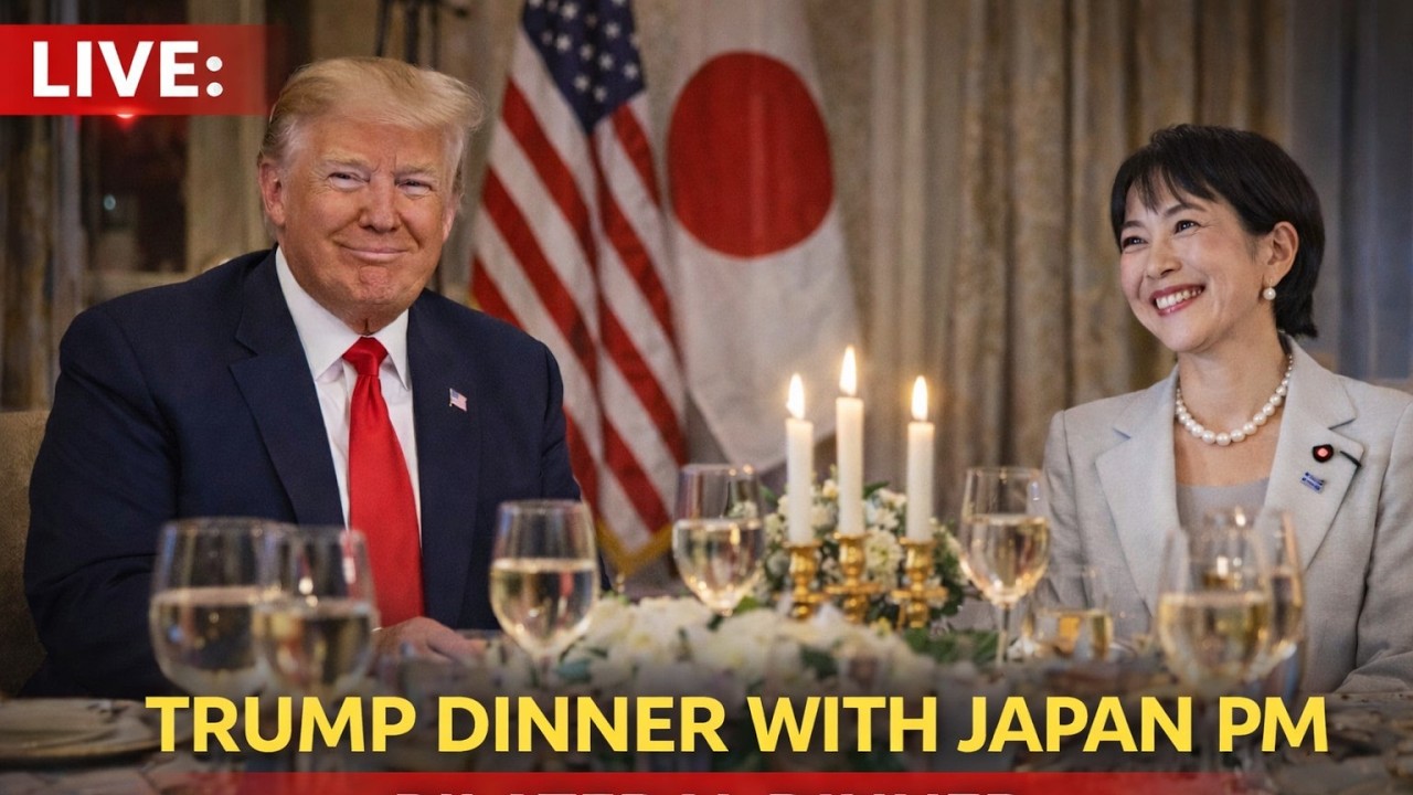 LIVE: President Trump Participates in a Dinner with the Prime Minister of Japan