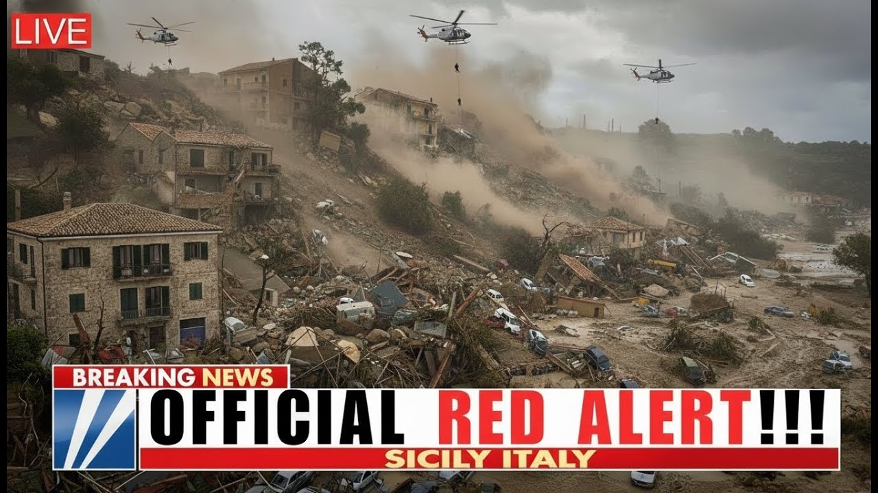 🚨SICILY LANDSLIDE UPDATE: More Buildings at Risk as Ground Cracks Spread in Italy
