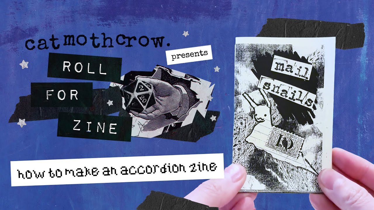 make an accordion zine about snail mail with me *:° Roll for Zine #zines #diy #craftwithme