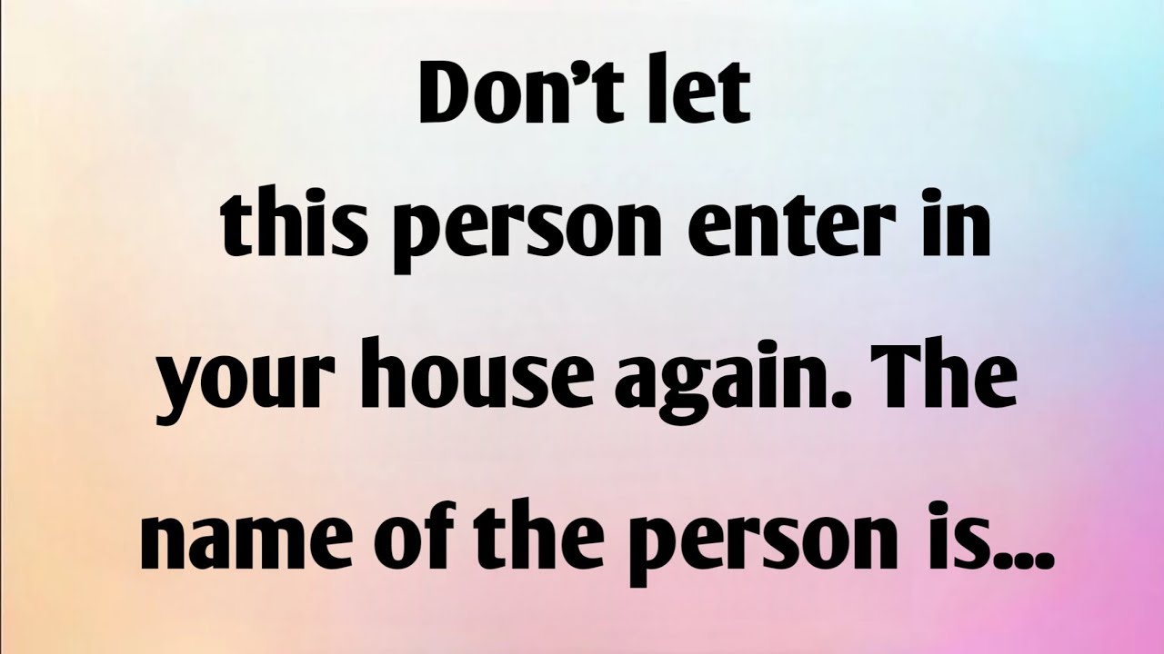 DON'T LET THIS PERSON...