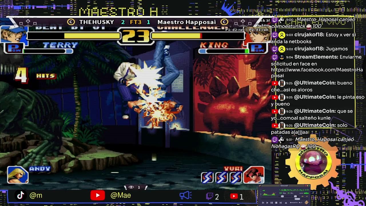 Figthing Happo!! #FIGTH #KOF #KOF98 #KOF99 #KOF94 #KOF96 #KOF2002 #KOFXIII #KOFXV #RETRO #ARCADE