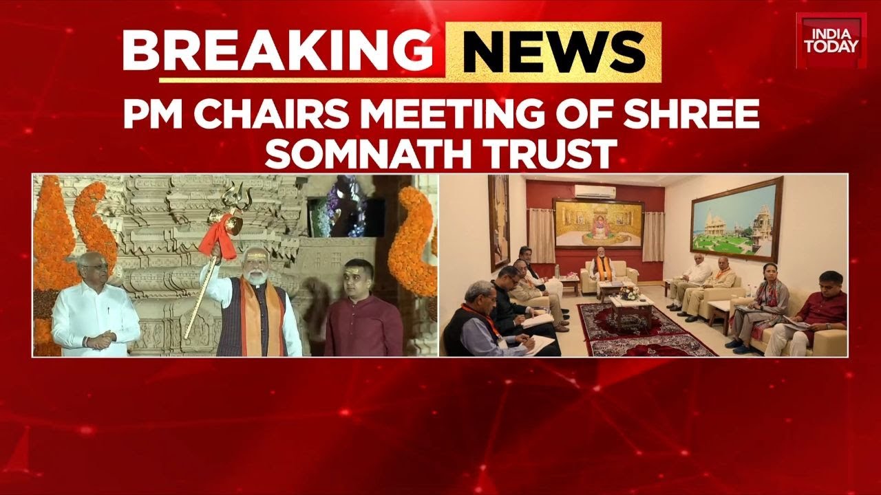 PM Modi Chairs Somnath Trust Meeting, Reviews Temple Complex Upgrade Plan | India Today