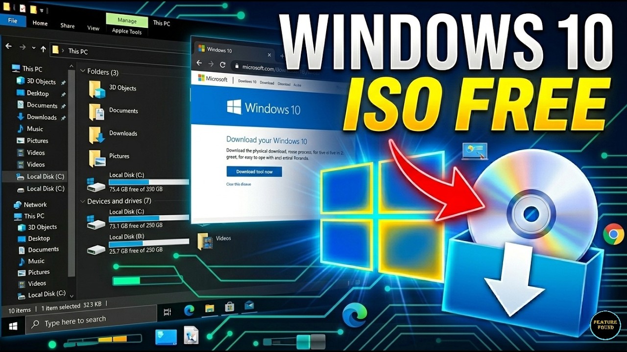 Download the Official Windows 10 ISO (Without Media Creation Tool)