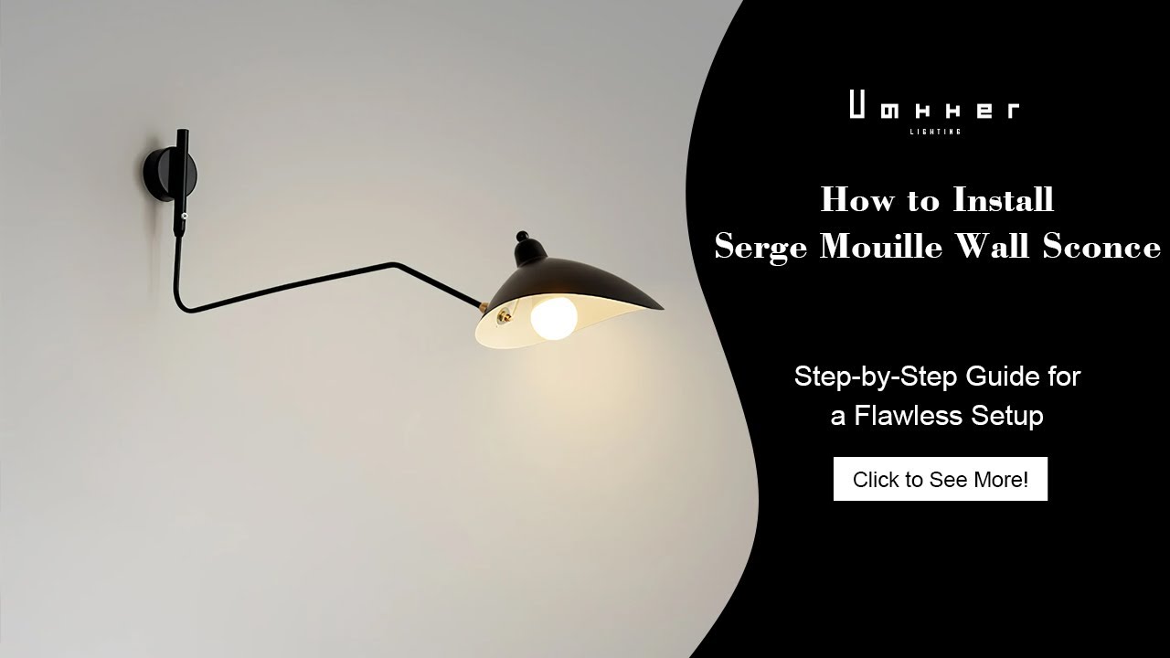 Serge Mouille Plug In Wall Lamp-Installation video