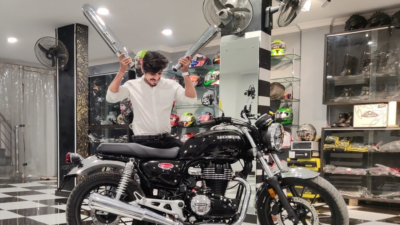 First In India | Exhaust change on Honda Highness