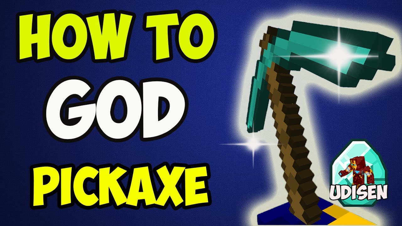 How To Get A GOD PICKAXE in Minecraft (Unbreakable)