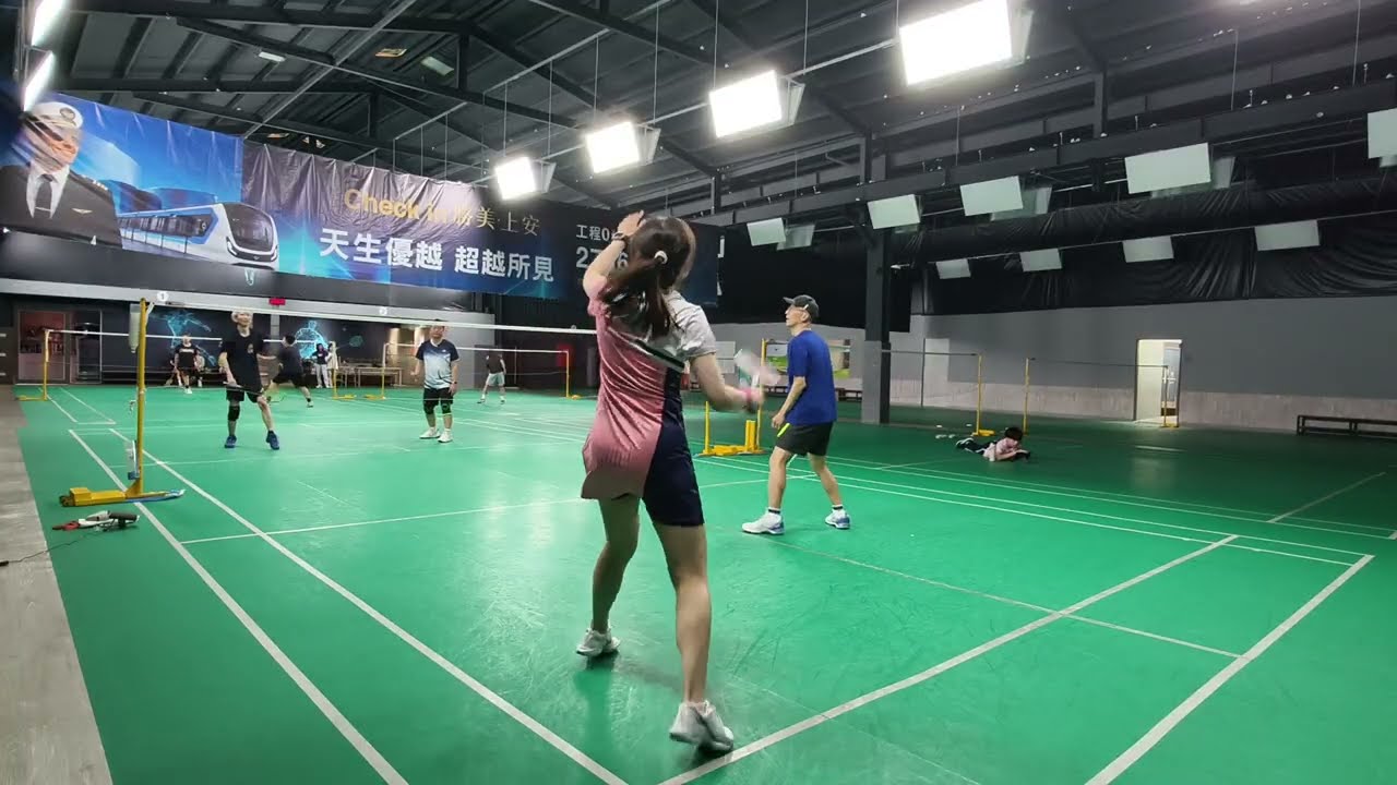 2/19 🧧Game 11 聰哥源興 21 : 18 強哥佳筠 #雙打 #福雅羽球會館4號場地 #badminton 