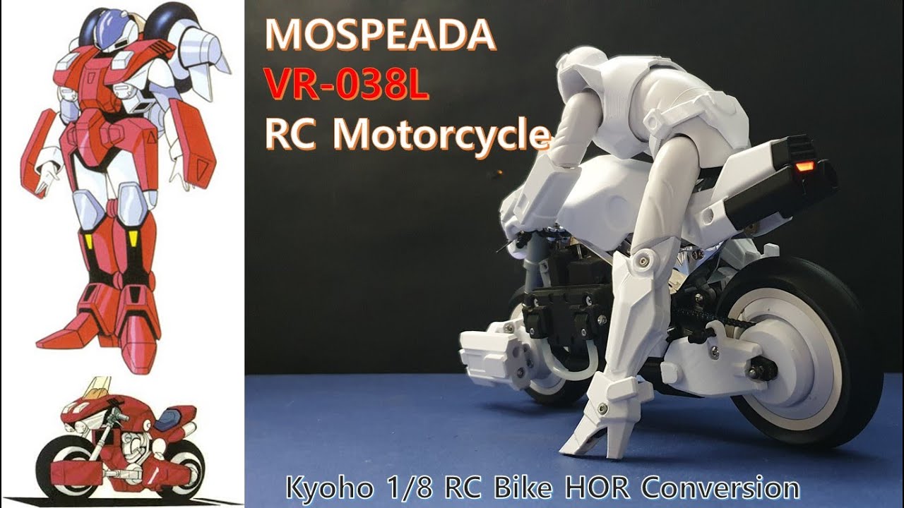 RC MOTORCYCLE/Mospeada VR-038L/3D printer/Kyosho nsr500 conversion_EP60