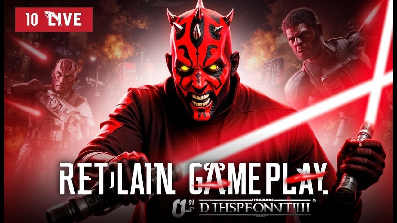 🔴LIVE - EU ESTOU DE VOLTA! STAR WARS BATTLEFRONT II (2017) - GAMEPLAY - 10 HORAS - DARTH MAUL