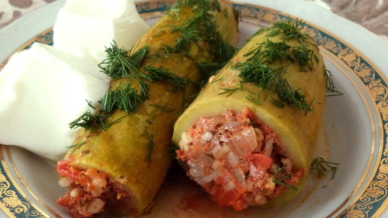 Receta Turca de Zucchini rellenos