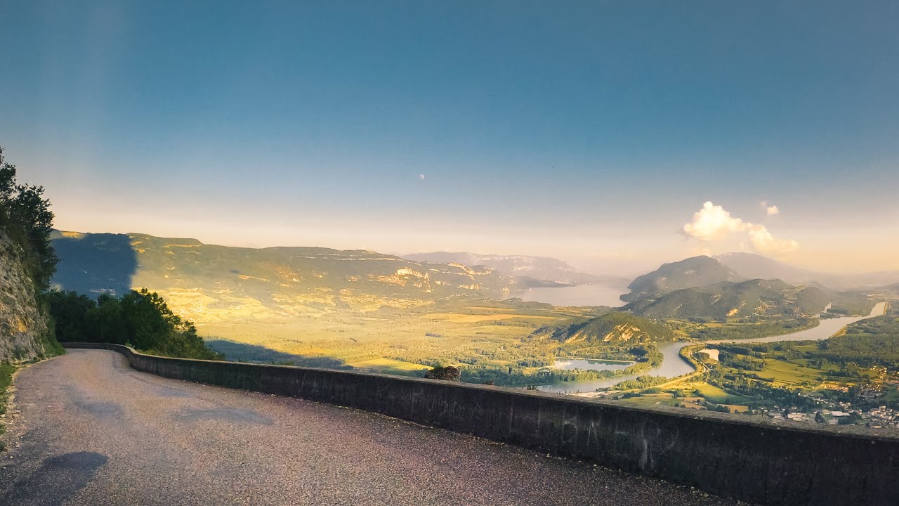 Driving the Col du Grand Colombier, France