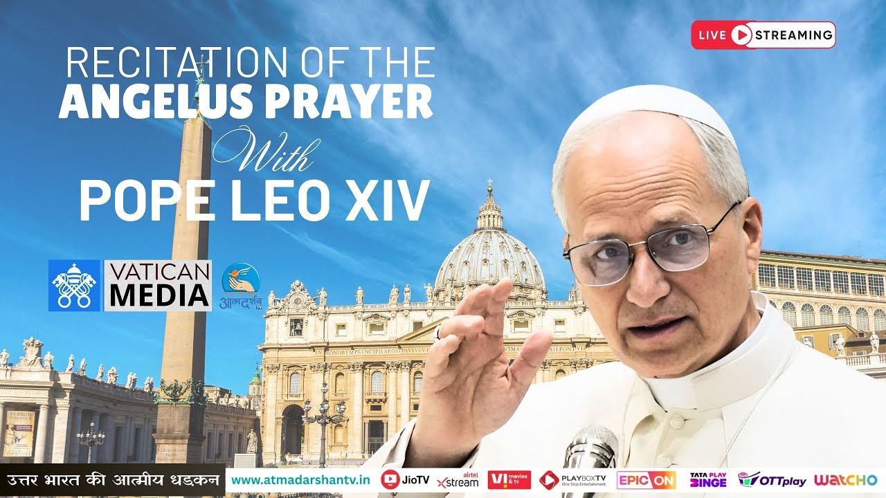 Recitation of the Angelus Prayer led by Pope Leo XIV.