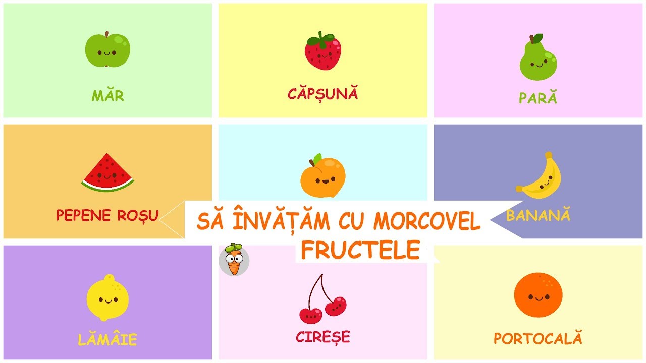 Sa invatam cu Morcovel - Fructele