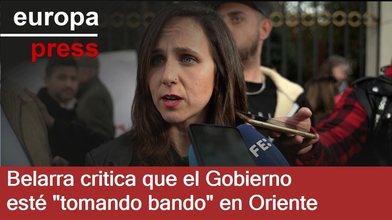 Belarra critica que el Gobierno esté 