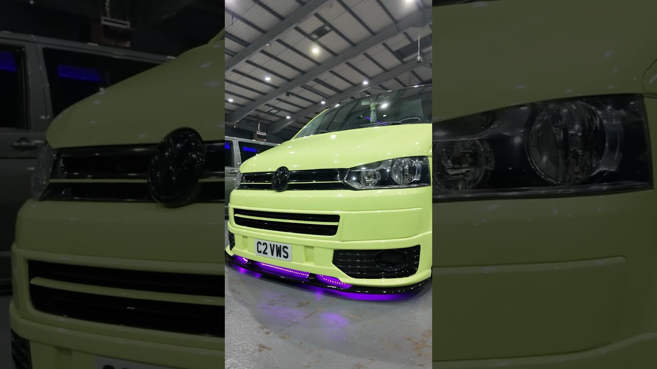 LIME GREEN T5.1 😮&zwj;🔥 Bad Boy Bonnet + Purple Underglow!  #westmiddubs #campermart2026